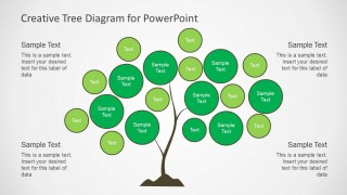 Creative Tree Chart Diagram Slide Design for PowerPoint