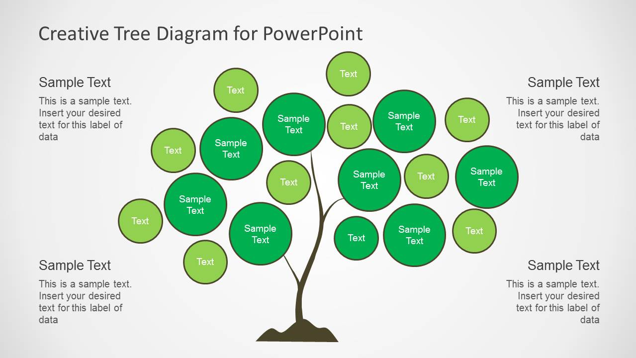 Creative Tree Diagrams for PowerPoint SlideModel