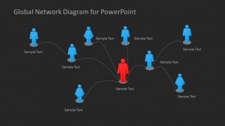 Global Network Diagram For PowerPoint - SlideModel