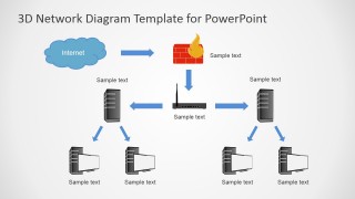 PowerPoint Network Diagram Tree Topology 