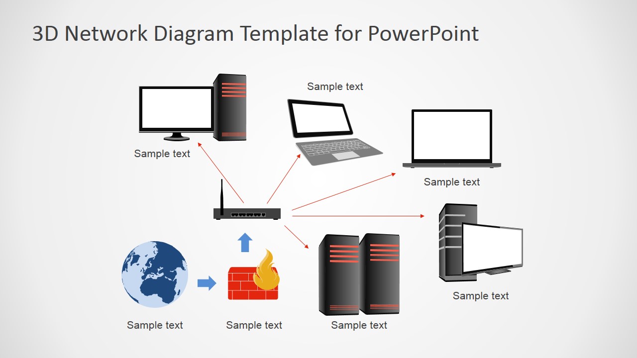 PowerPoint Shapes Featuring Network Diagrams