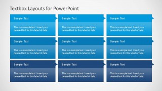 3x3 Text Box Matrix Slide Design for PowerPoint