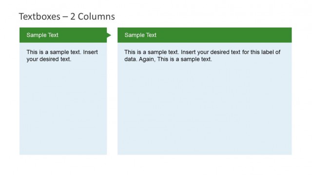 Textbox Slide Design for PowerPoint with 2 Columns
