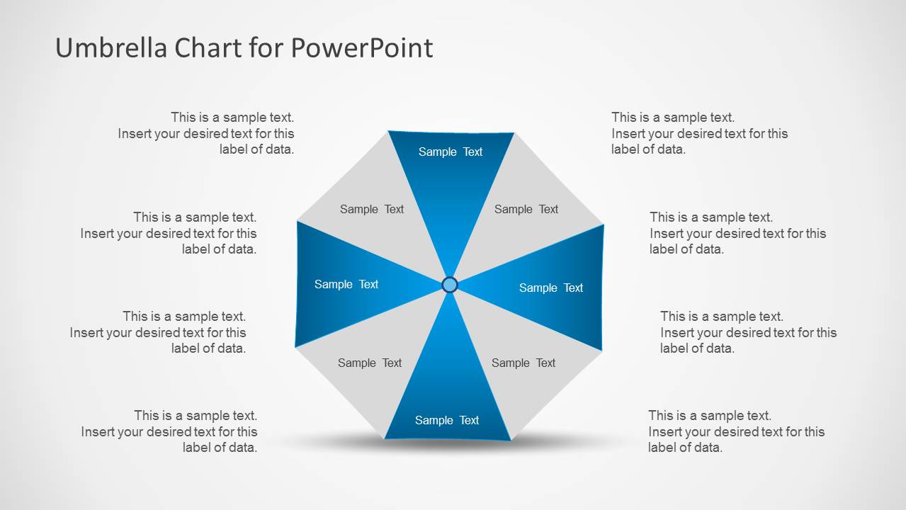 Umbrella Chart Diagram for PowerPoint SlideModel