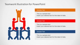 Teamwork Illustration for PowerPoint - SlideModel