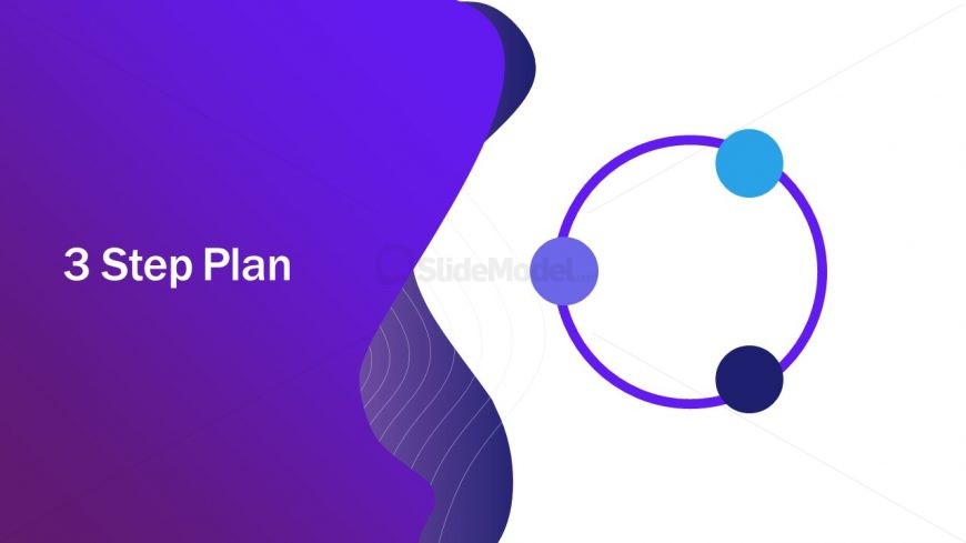 3 Step animated lists PPT Template