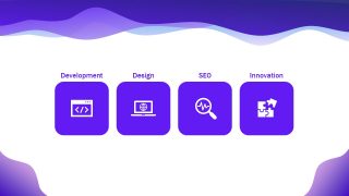 Four Services Animated PPT Template Diagram