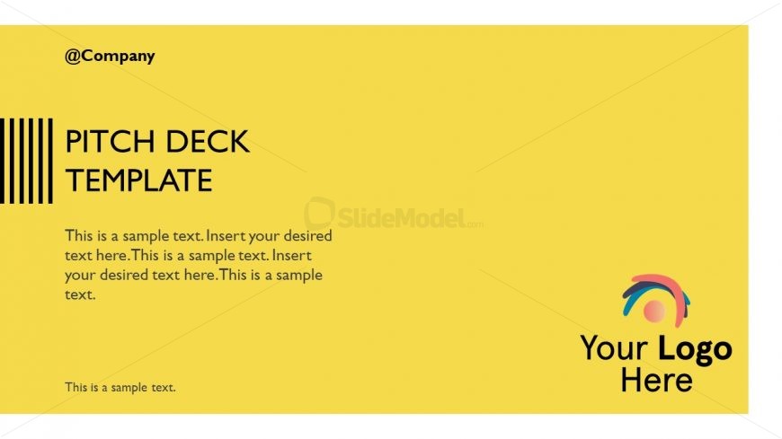 Title Slide for Investors Pitch Template