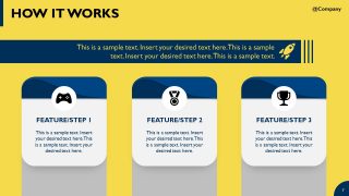 3-Step Concept Diagram - Investor's Pitch Template