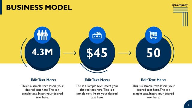 Infographic Business Model Slide template