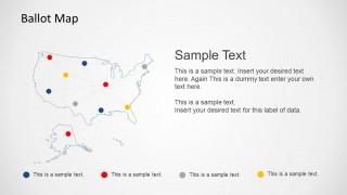 Ballot Network United States Map Template for PowerPoint