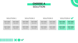 Presentation Template Slide for Comparison Tables