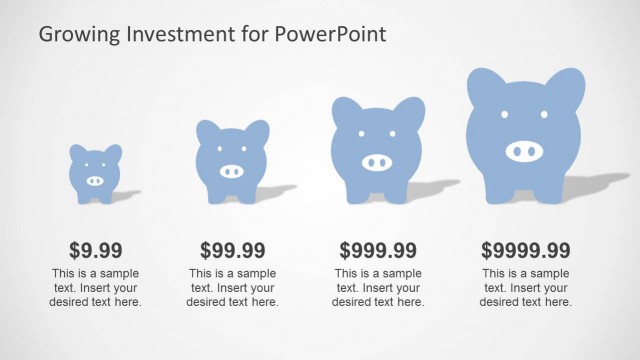 Savings Chart Piggy Bank for PowerPoint