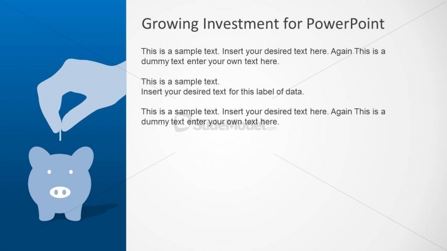PowerPoint Piggy Bank Saving Metaphor