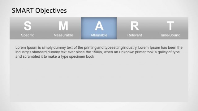Attainable Slide Design SMART Goals Presentation Template