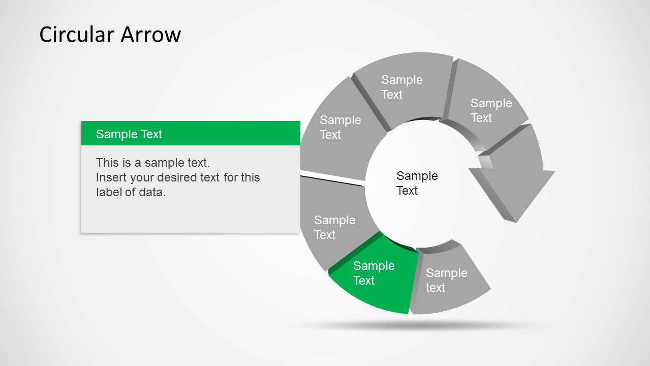 Circular Arrow Template For PowerPoint SlideModel