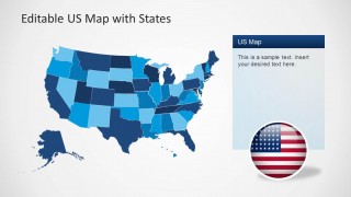 Editable US Map State for PowerPoint