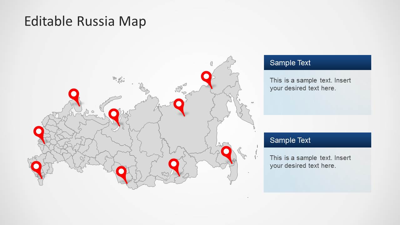 Editable Russia Map Template For PowerPoint SlideModel   6276 01 Russia Map 7 