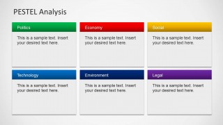 6 PESTEL Component Slide Design for PowerPoint