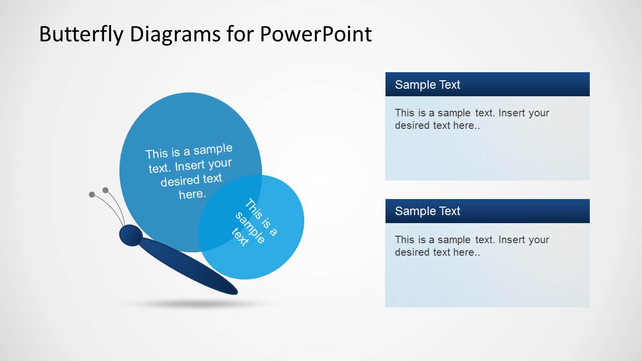 Creative Butterfly Diagrams For Powerpoint