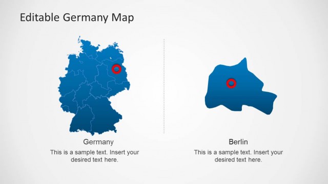 Germany PowerPoint Map with Berlin