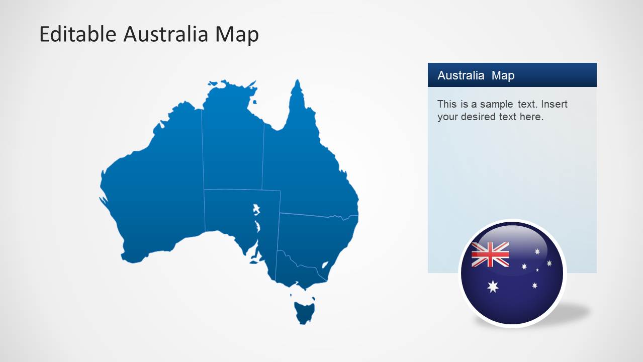 Australia Map PowerPoint Template - SlideModel