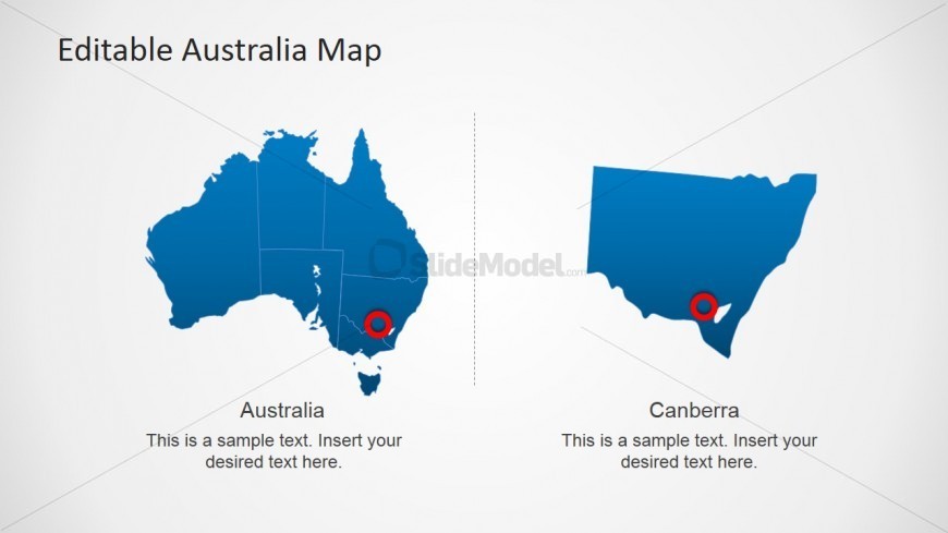 PowerPoint Map of Australia with State Highlight