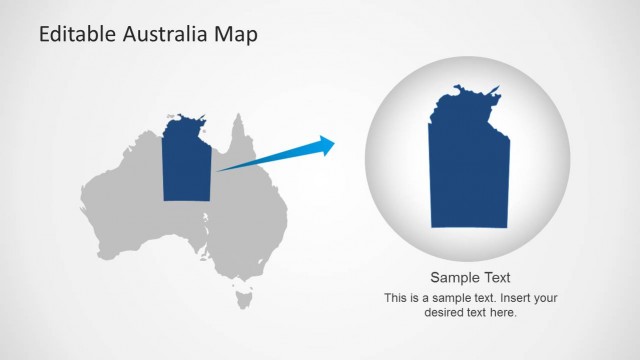 PowerPoint Australia Map with Territory Highlight