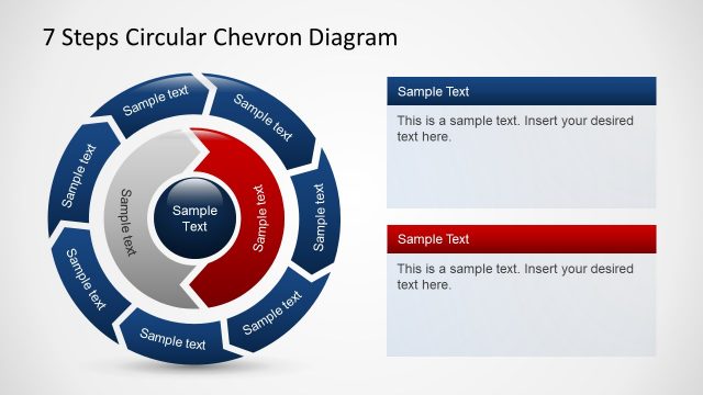 Flat Black and Circular Diagram for PowerPoint