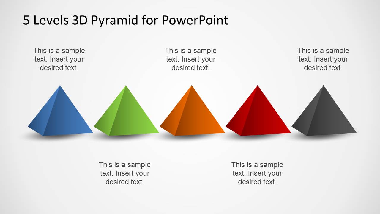 Five 3D Pyramid Designs for PowerPoint
