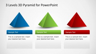 3 levels 3d pyramid template for powerpoint - slidemodel 3 levels 3d pyramid template for powerpoint - slidemodel, Presentation Pyramid Template, Presentation templates