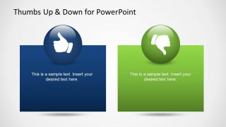 Thumbs Up & Down Slide Design for PowerPoint