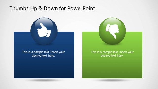 Thumbs Up & Down Slide Design for PowerPoint