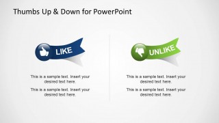 Thumbs Up & Down Like & Dislike Shapes for PowerPoint