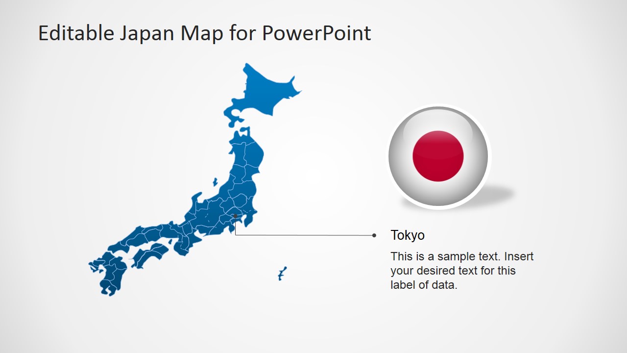 PowerPoint Map of Japan