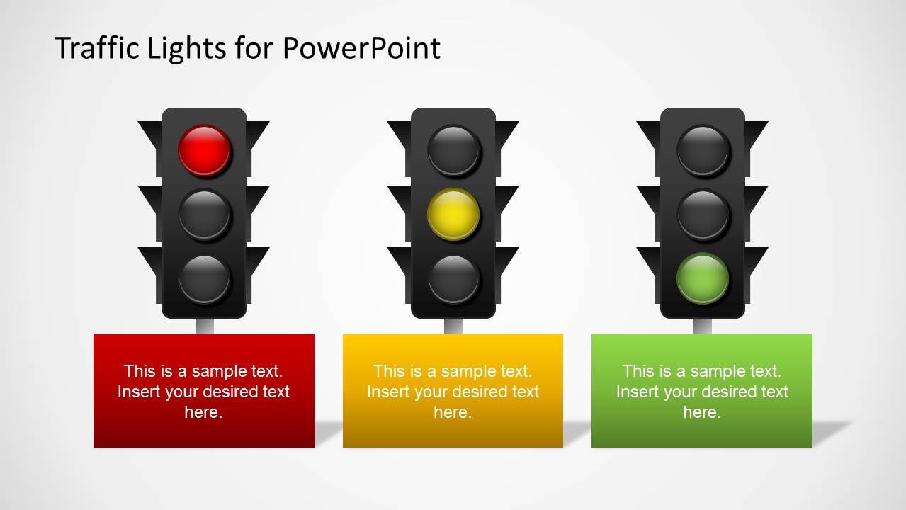 22 Traffic Lights Color Slide Design for PowerPoint - SlideModel