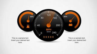 3 Speedometer Shape Designs for PowerPoint