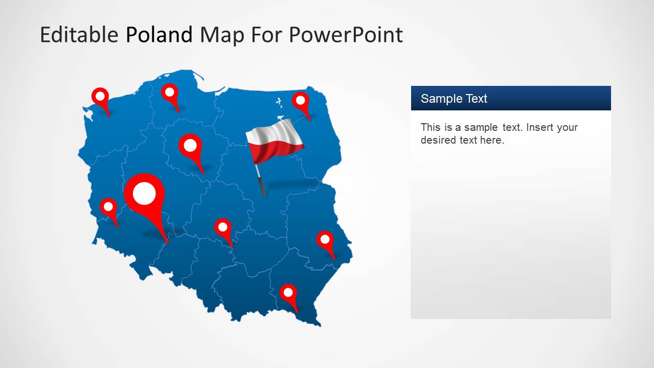 Editable Poland Map Template For PowerPoint - SlideModel