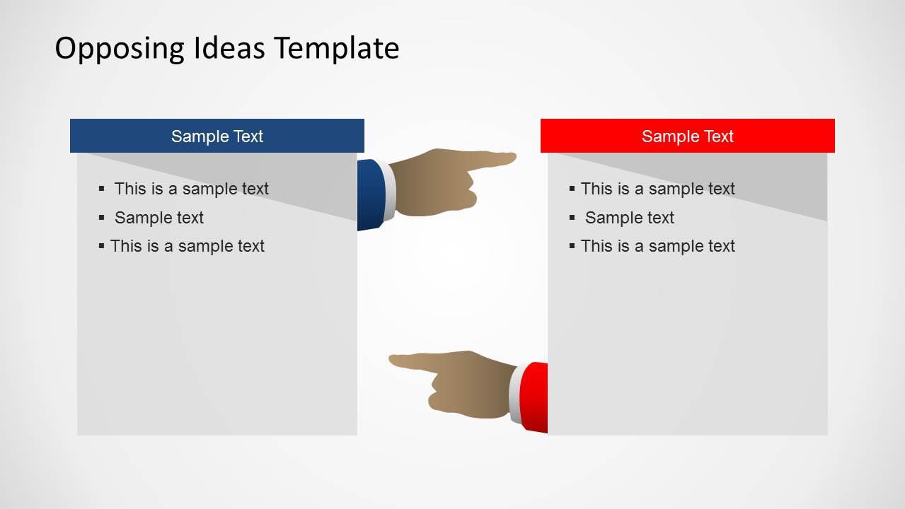 Opposing Views PowerPoint Template - SlideModel