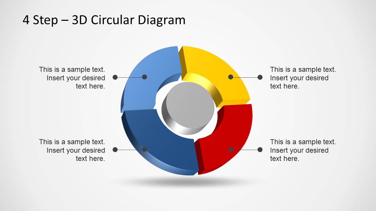 4 Steps Layered Circular Powerpoint Diagram Slidemodel Images And