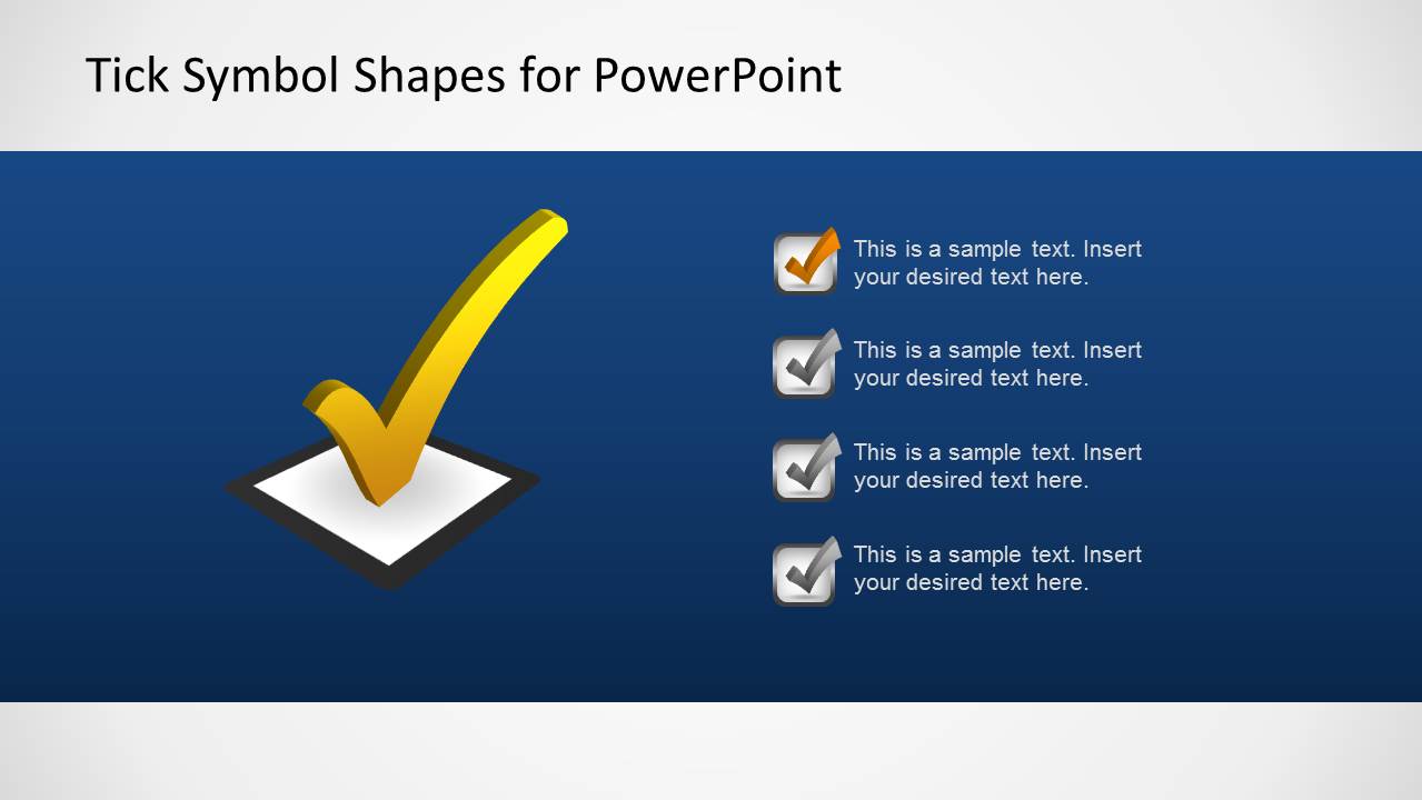 Tick Symbol Shapes for PowerPoint - SlideModel