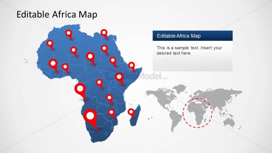 PowerPoint Map of Africa Continent