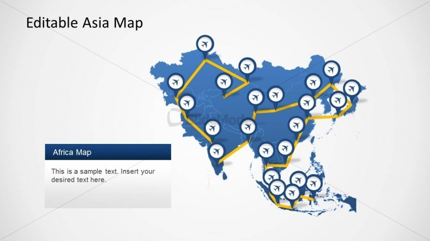 Asia Map With Countries Powerpoint Template Slidebaza Vrogue Co