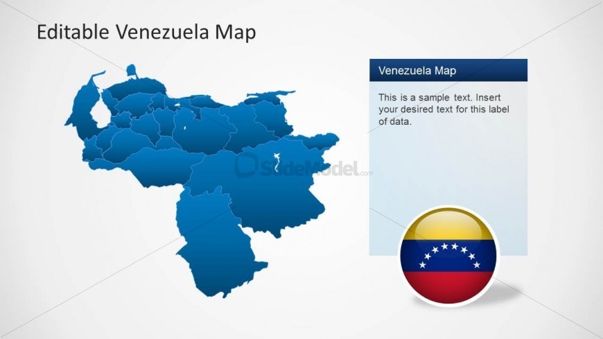 Venezuela Map Template Slide For PowerPoint - SlideModel