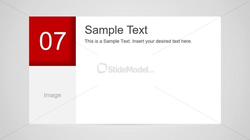 Number 7 Slide Design for PowerPoint