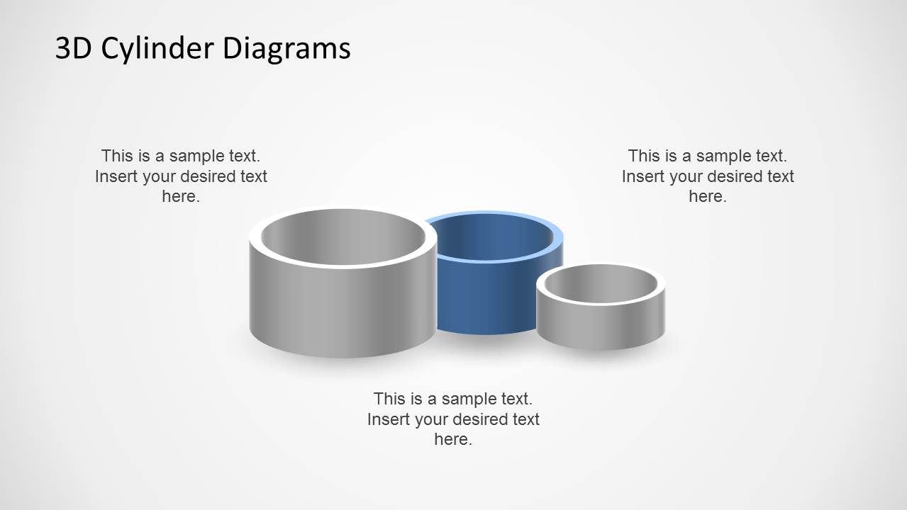 3D Cylinder Shapes For PowerPoint - SlideModel