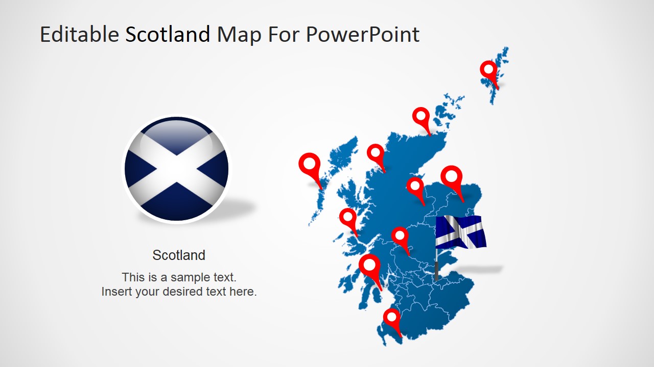 Editable Map Of Scotland