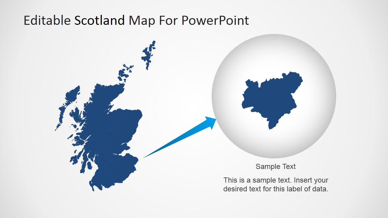 Editable Map Of Scotland