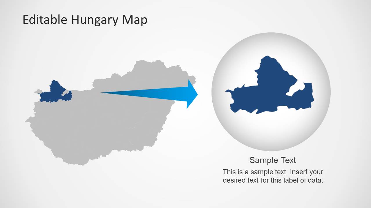 Editable map Budapest Hungary
