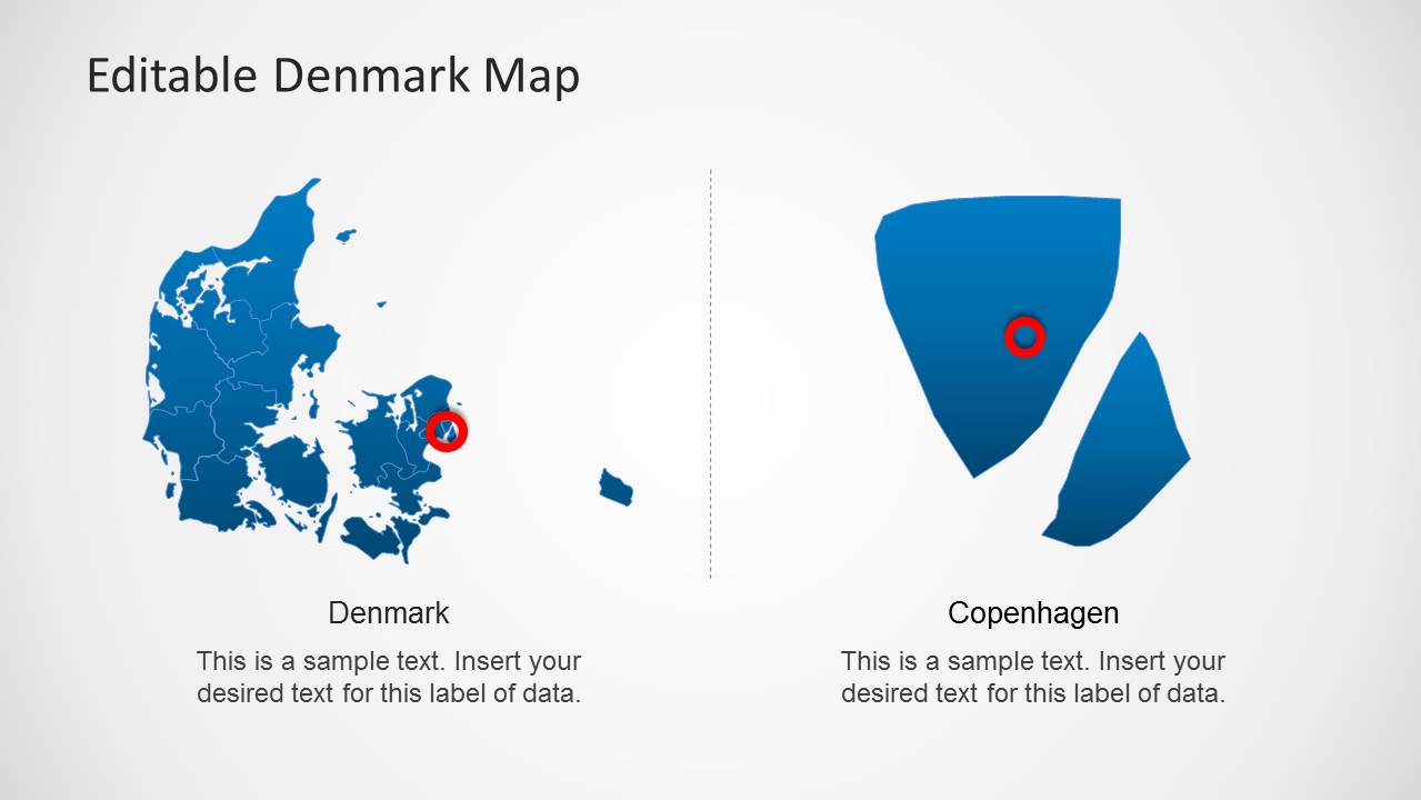 Editable map Denmark Admin